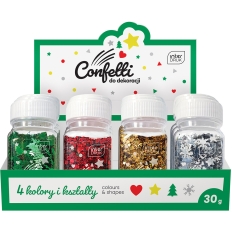 Confetti do dekoracji 30g WINTER 12szt. INTERDRUK