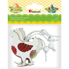 Ozdoba drewniana Craft-Fun Series Kura zawieszka 494410 TITANUM