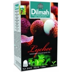 Herbata DILMAH (20 torebek) czarna z aromatem LYCHEE 30g