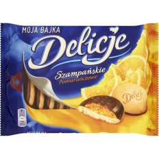 Ciastka DELICJE Szampańskie 294g pomarańcza