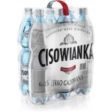 Woda mineralna CISOWIANKA 1.5L (6szt) lekko gazowana