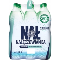 Woda NAŁĘCZOWIANKA 1,5L (6szt) delikatnie gazowana