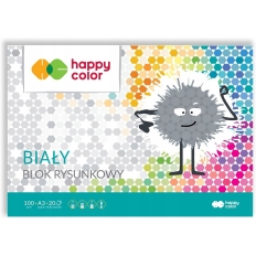 Blok rysunkowy A3 100g biały HA 3710 3 040-0 HAPPY COLOR