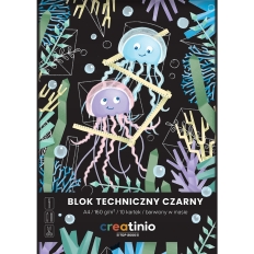 Blok techniczny A4 10k czarne kartki 400176681 TOP 2000