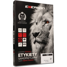 Etykiety A4 białe (100ark) 70x32mm nr.025 EMERSON eta4070x032w