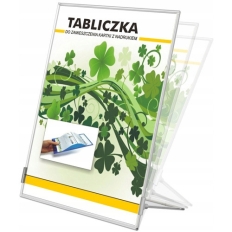 Tabliczka stojąca jednostronna 15x23cm 0403-0008-00 PANTA PLAST