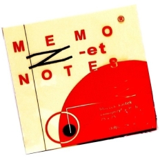 Bloczek samoprzylepny Z-NOTES 75x75mm żółty MEMO