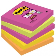 Bloczki 3M POST-IT 76x76mm KAPSZTAD 180k 654S-N 7 Super Sticky 700052803