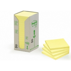 Bloczek samoprzylepny 76x76mm 100k żółty (16szt) POST-IT 654-1T UU009543958 3M