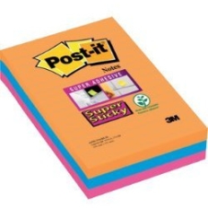 Bloczki 3M POST-IT 101x152mm BANGKOK 3x90k Super Sticky linie 70005271997