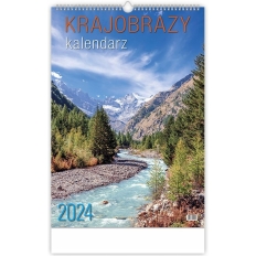 Kalendarz 13-planszowy B3 - KRAJOBRAZY (W2) 2025 TELEGRAPH