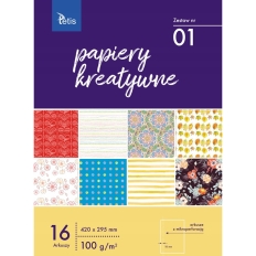 Zeszyt papierów kreatywnych A3 16k 100g KB031-01 TETIS