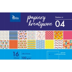 Zeszyt papierów kreatywnych A5 16k 100g KB029-04 TETIS