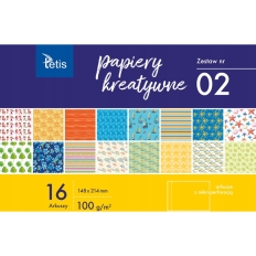 Zeszyt papierów kreatywnych A5 16k 100g KB029-02 TETIS