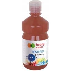 Farba TEMPERA Premium 500ml ciemnobrązowa HAPPY COLOR HA 3310 500-75