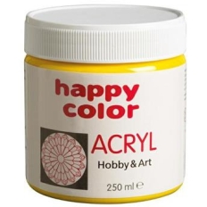 Farba akrylowa 250ml żółta HA 7370 0250-1 Happy Color