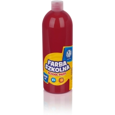 Farba szkolna Astra 1000 ml - czerwona ciemna 301217044 ASTRA