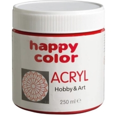 Farba akrylowa 250ml czerwony HA 7370 0250-2 Happy Color