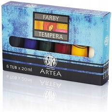 Farby TEMPERA 6 kol.A'20 tuba 83419901