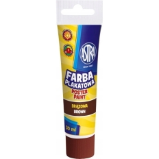 Farba plakatowa tuba 30 ml - brązowa 83110913 ASTRA