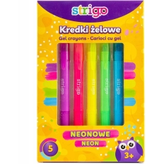 Kredki żelowe neonowe STRIGO SSC119