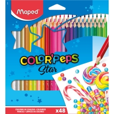 Kredki COLORPEPS trójkątne 48szt. pud.zaw. 832048 MAPED