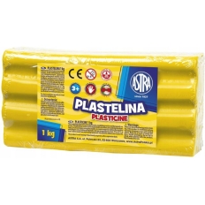 Plastelina Astra 1 kg żółta 303111002 ASTRA