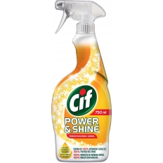 Spray CIF przeciw tłuszczowi KUCHNIA 750ml Power & Shine