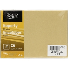 Koperta C6 Pearl złoty 120g (10szt.) 280215 Galeria Papieru