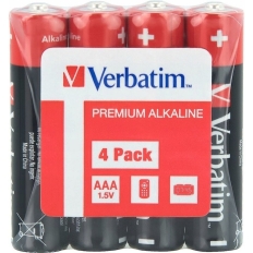 Bateria VERBATIM Premium Alkaline AAA/LR03 1,5V alkaliczna taca (4szt) (49500)