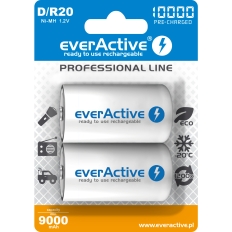 Akumulatorek EVERACTIVE Professional Line D/HR20 9000mAh (2szt)