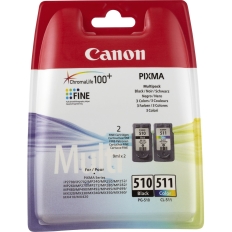 Tusz CANON (PG-510+CL-511/2970B011AA) czarny + kolor (2szt)