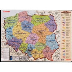 Podkładka na biurko z mapą Polski 500x650mm ESSELTE 12051