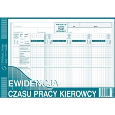 817-1 Ewidencja czasu pracy kierowcy Michalczyk i Prokop