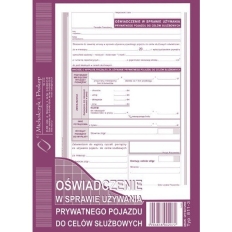 811-3 Oświad.w spraw.używ.pryw pojazd.Michalczyk i Prokop