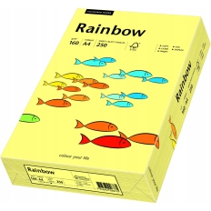 Papier ksero A4 160g RAINBOW R12 jasnożółty 250ark 88042305