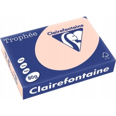 Papier ksero A4 80g TROPHEE XCA41769 pastelowy łososiowy CLAIREFONTAINE