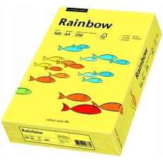 Papier ksero A4 160g RAINBOW R16 żółty 250ark 88042351