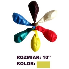 Balony 10` METALIK złote (100) FIORELLO 170-1568