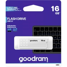 Pamięć USB 16GB GOODRAM UME2 biały USB 2.0 UME2-0160W0R11