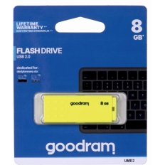 Pamięć USB 8GB GOODRAM UME2 żółty USB 2.0 UME2-0080Y0R11