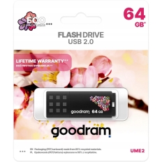 Pamięć USB 64GB GOODRAM UME2 czarny USB 2.0 UME2-0640K0R11-SP wer.SPRING